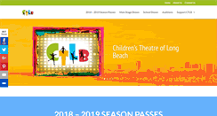 Desktop Screenshot of childrenstheatreoflongbeach.org